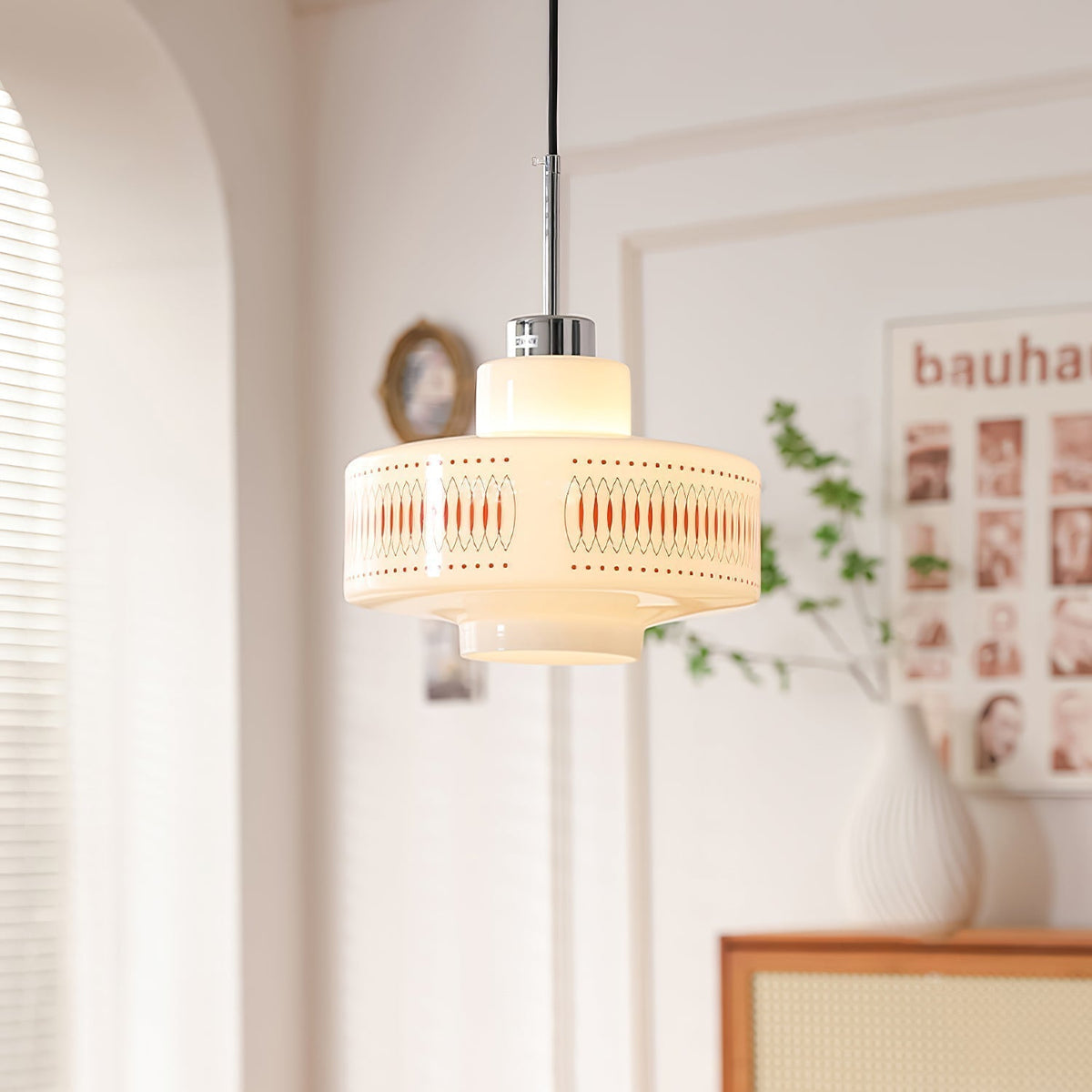 Luna Vintage-Pendelleuchte aus Glas mit E26-Fassung