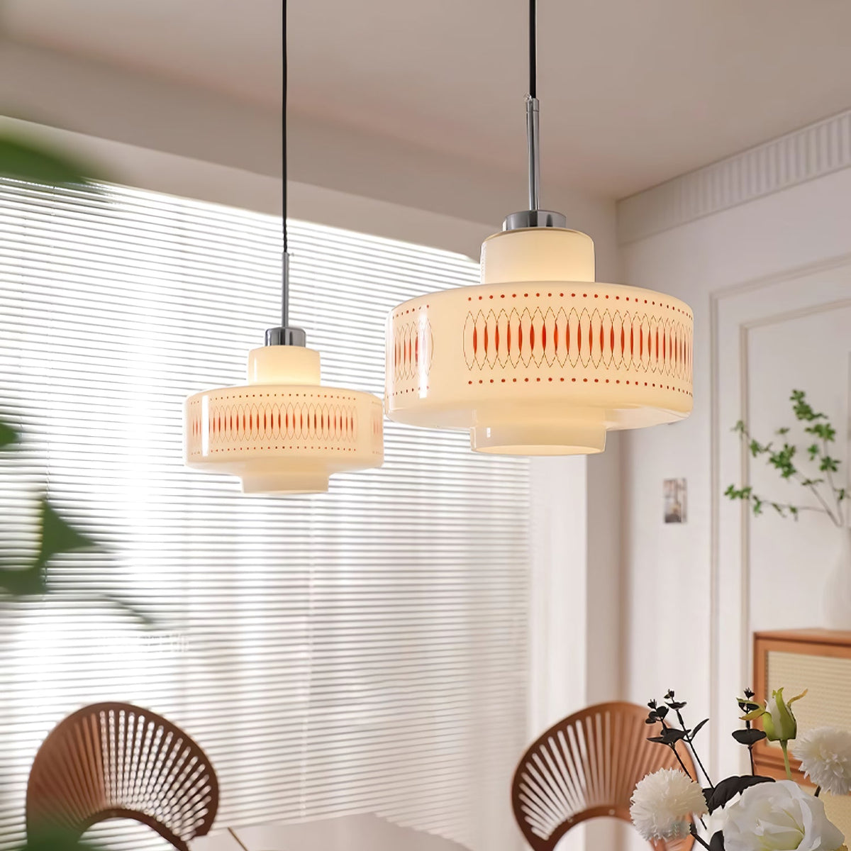 Luna Vintage-Pendelleuchte aus Glas mit E26-Fassung