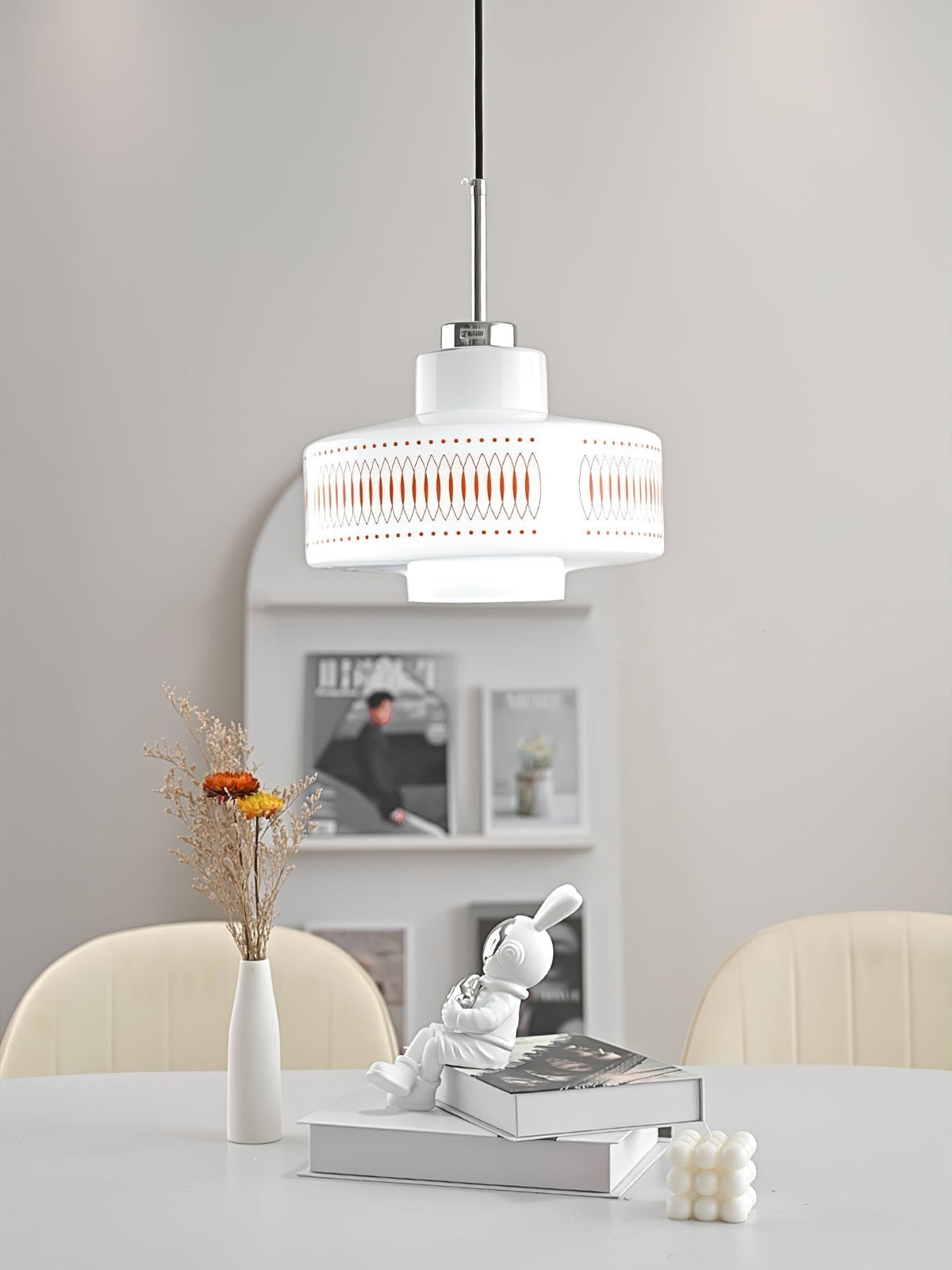 Luna Vintage-Pendelleuchte aus Glas mit E26-Fassung