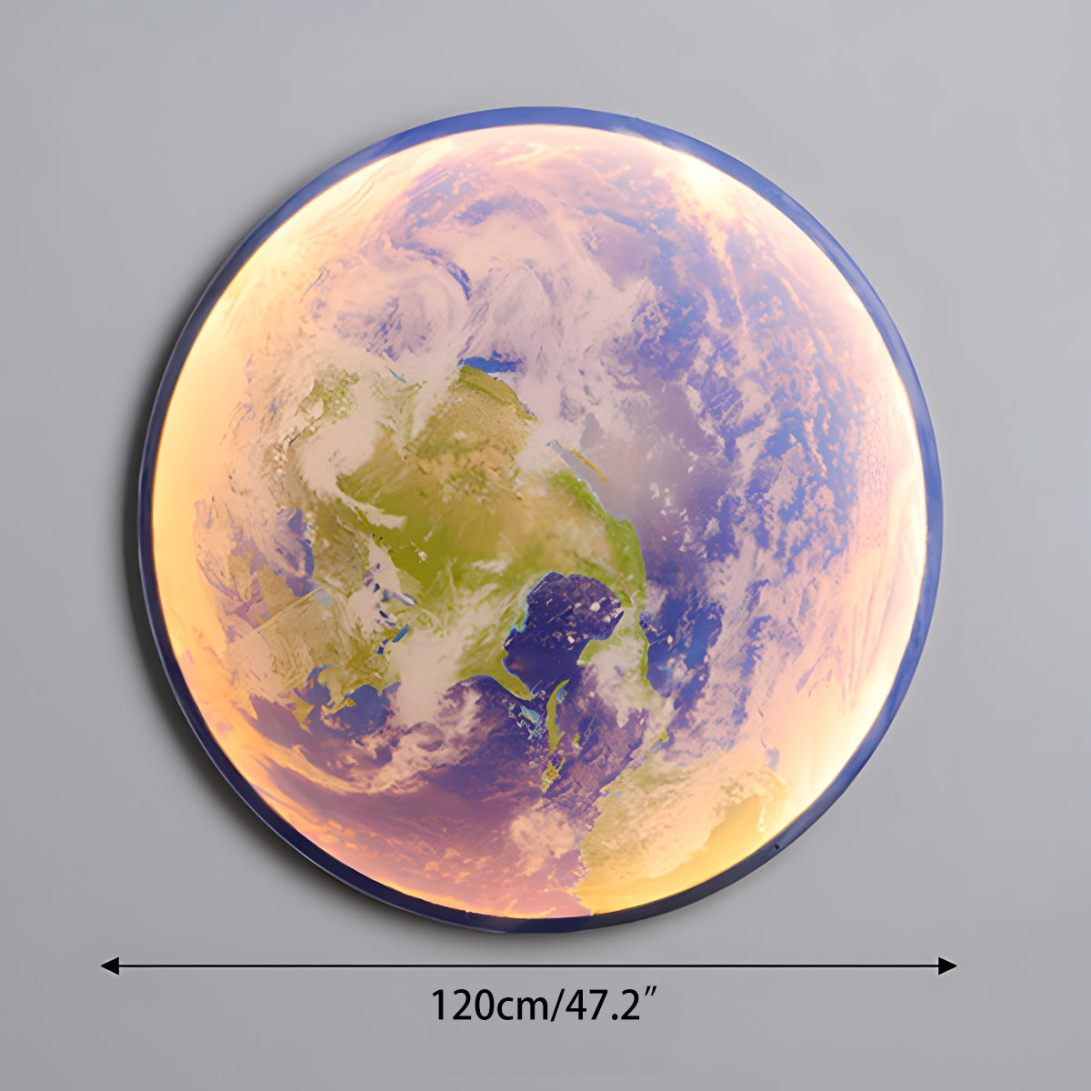 Måne/Jord Kunst Vegglampe - Orntli