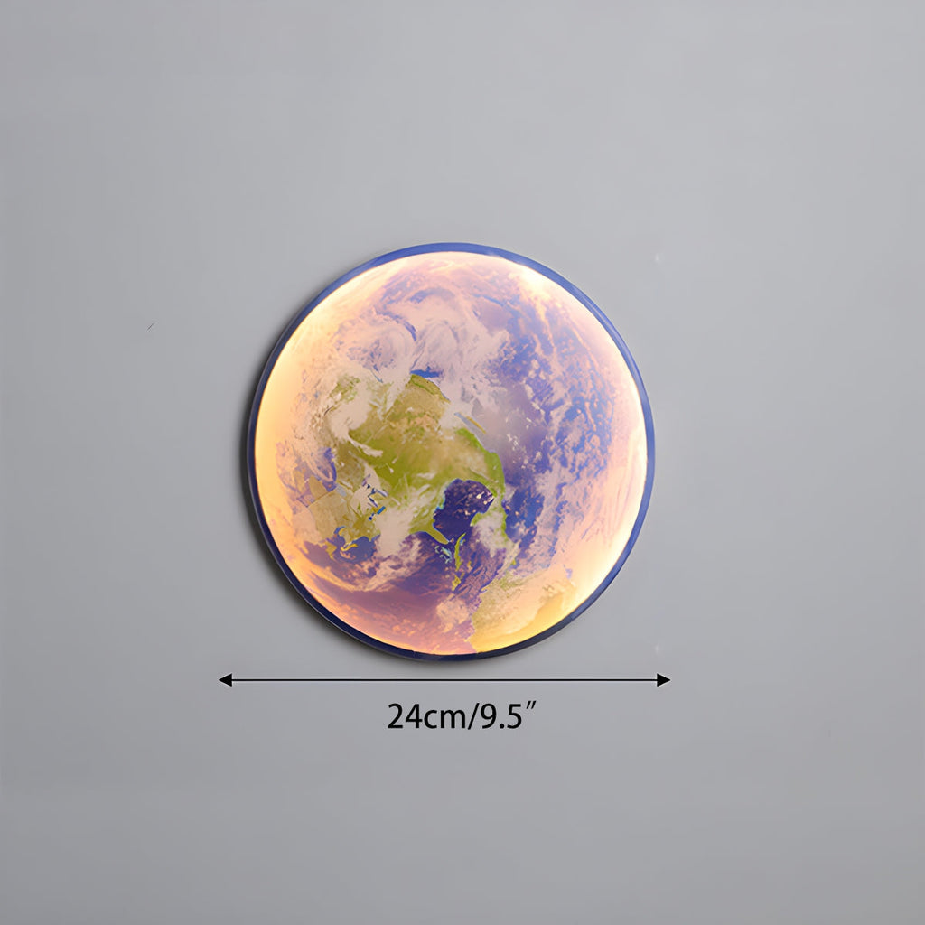 Måne/Jord Kunst Vegglampe - Orntli