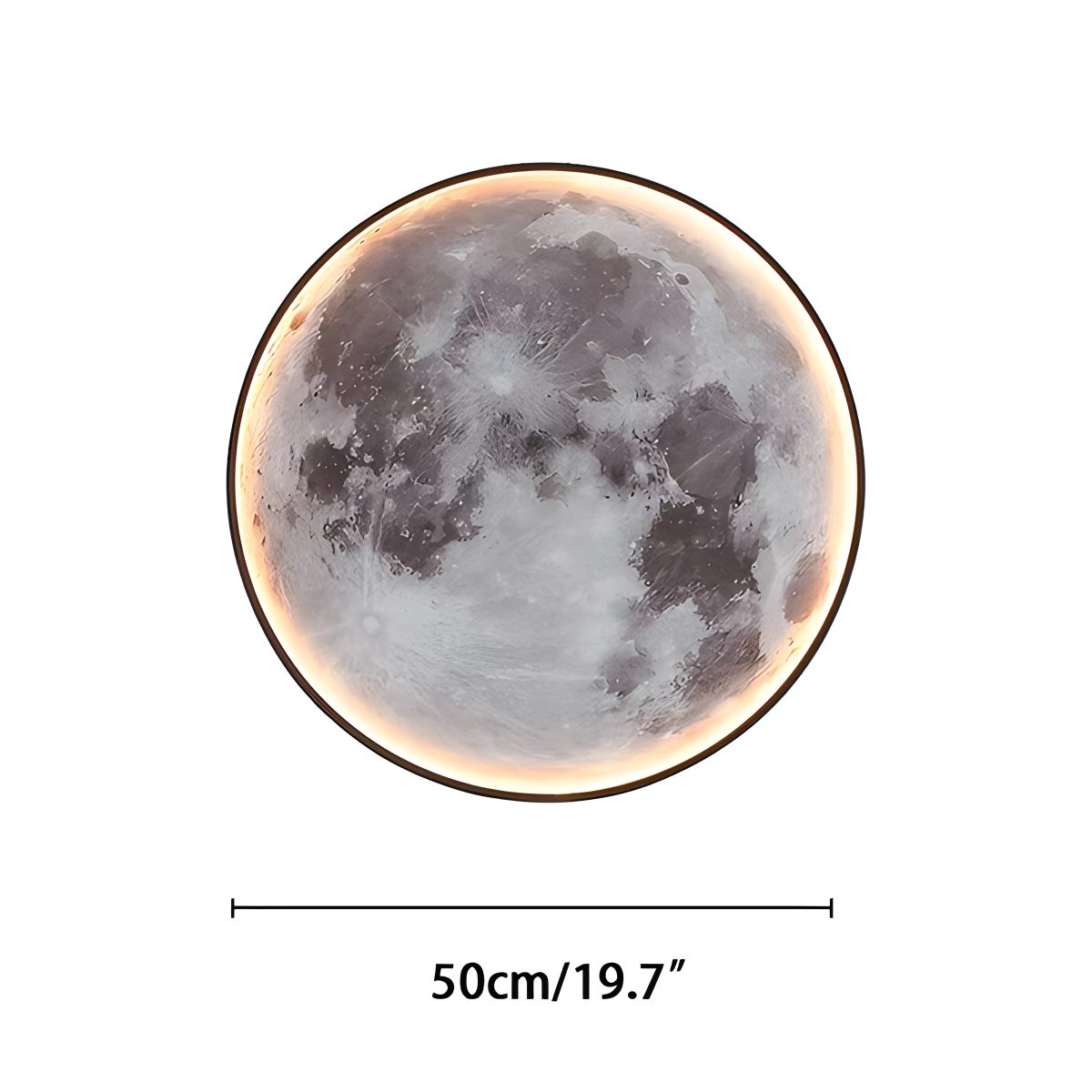 Lampada da parete murale con arte Luna/Terra - Orntli