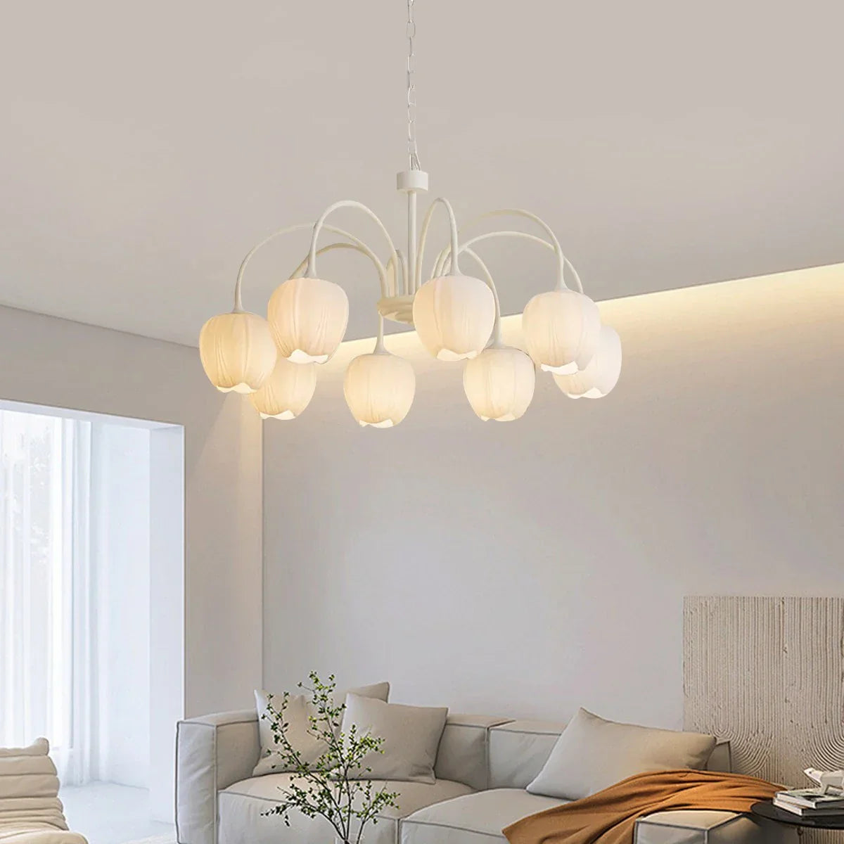 מנורת תלייה תלתן רומנטית צרפתית - Orntli