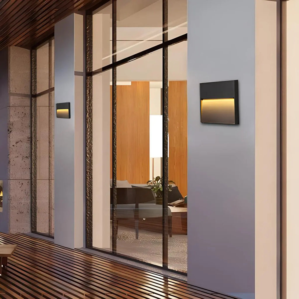 Rund & Firkantet Udendørs Vandtæt Væglampe - Orntli