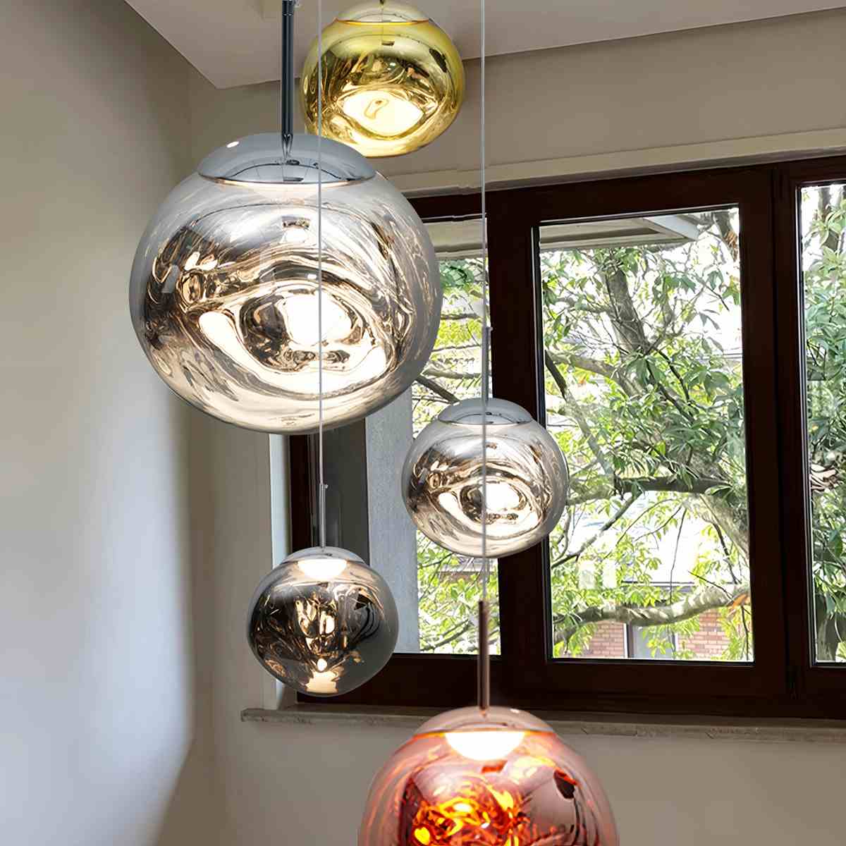 מנורת תלייה מודרנית מלבנית לחדר אוכל - Orntli