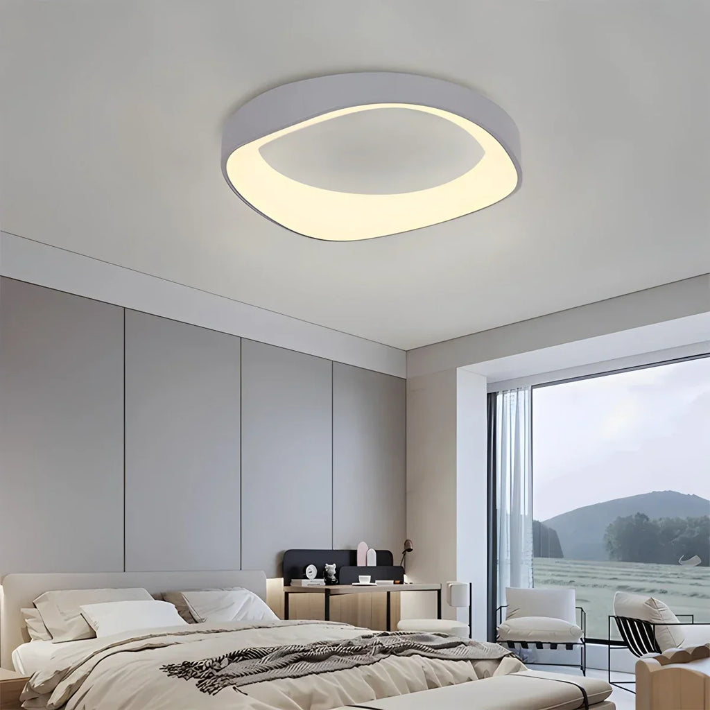 Lámpara de Techo Circular de Acrílico Nórdica para Dormitorio - Orntli