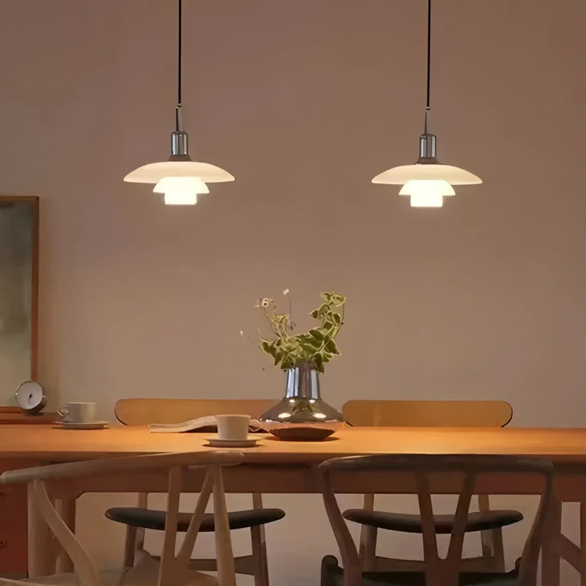 Dán tervezésű üveg függeszték lámpa konyhába - Orntli