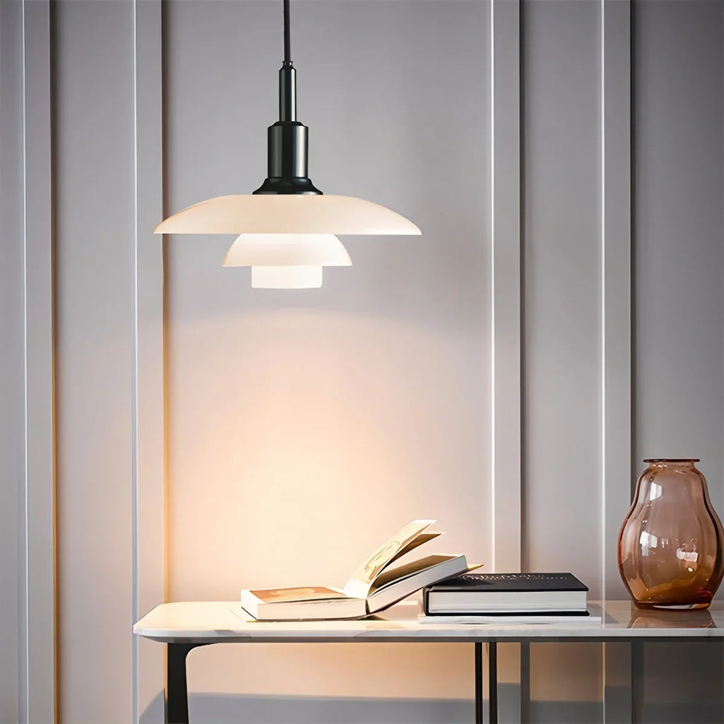 Dán tervezésű üveg függeszték lámpa konyhába - Orntli