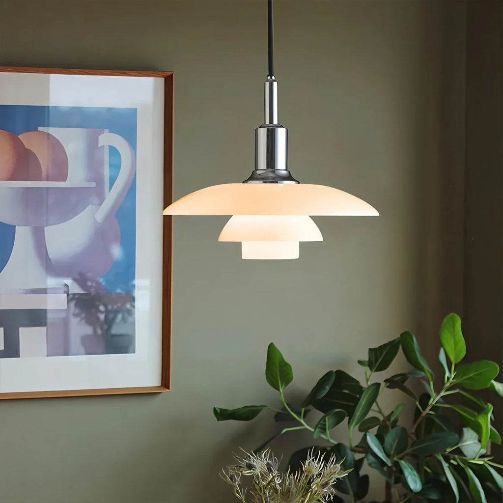 Dán tervezésű üveg függeszték lámpa konyhába - Orntli