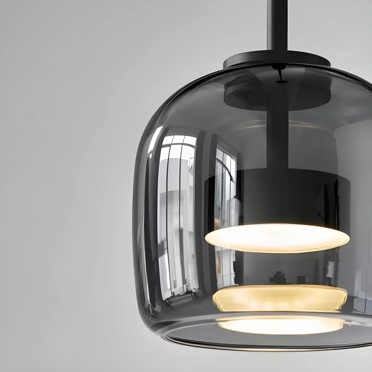 מנורת תלייה מזכוכית מודרנית לחדר אוכל - Orntli