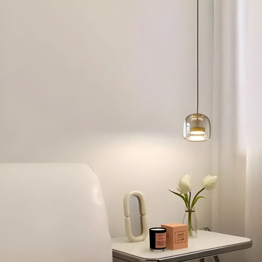 מנורת תלייה מזכוכית מודרנית לחדר אוכל - Orntli