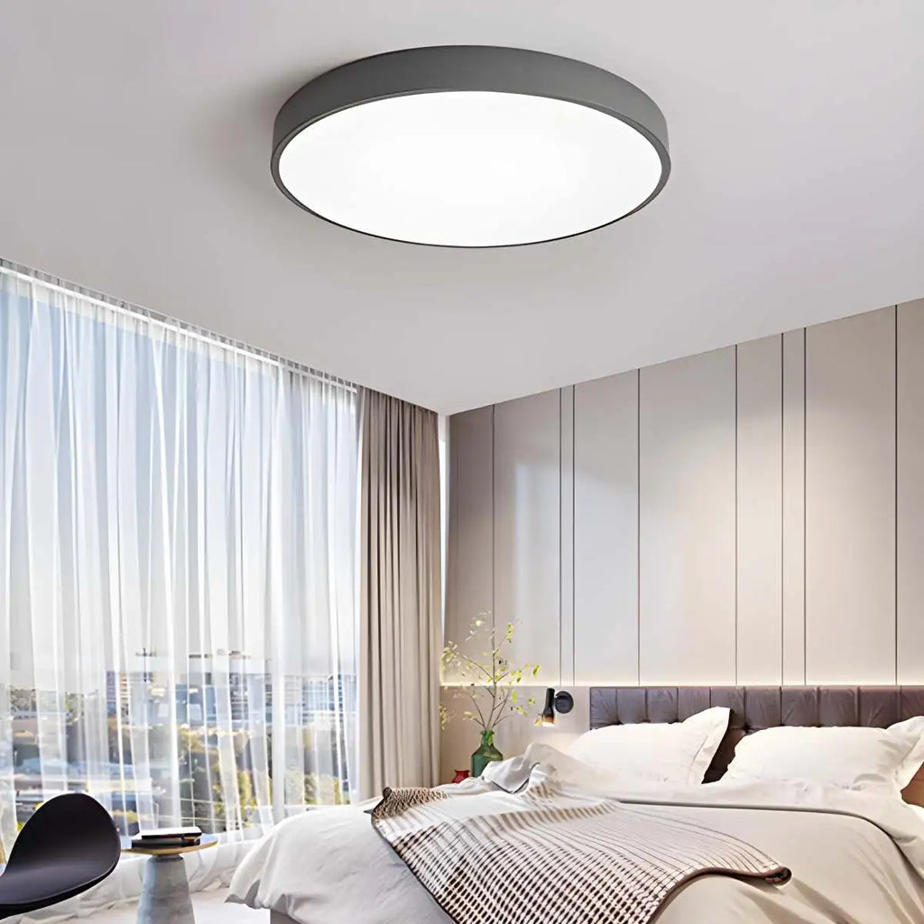 LED Minimalist Circular Macaron Ceiling Light - Orntli