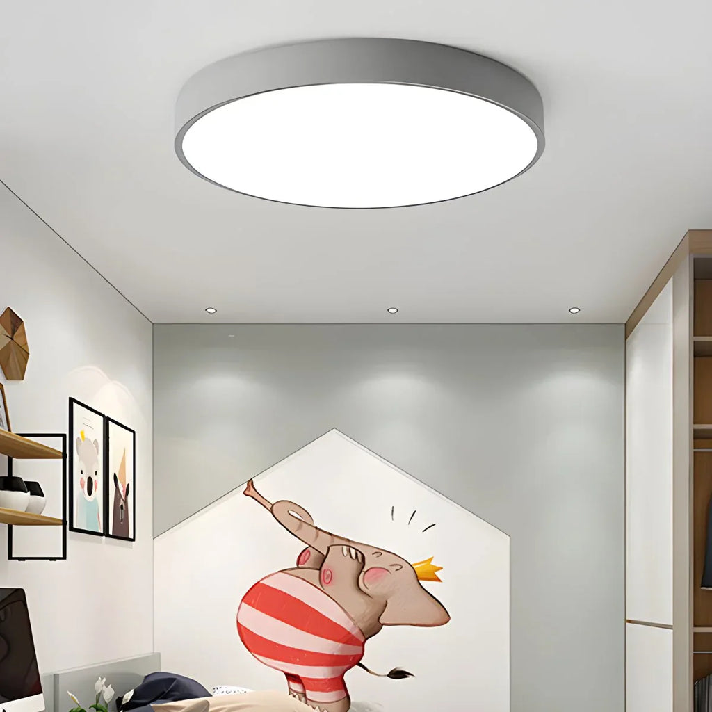 LED Minimalist Circular Macaron Ceiling Light - Orntli