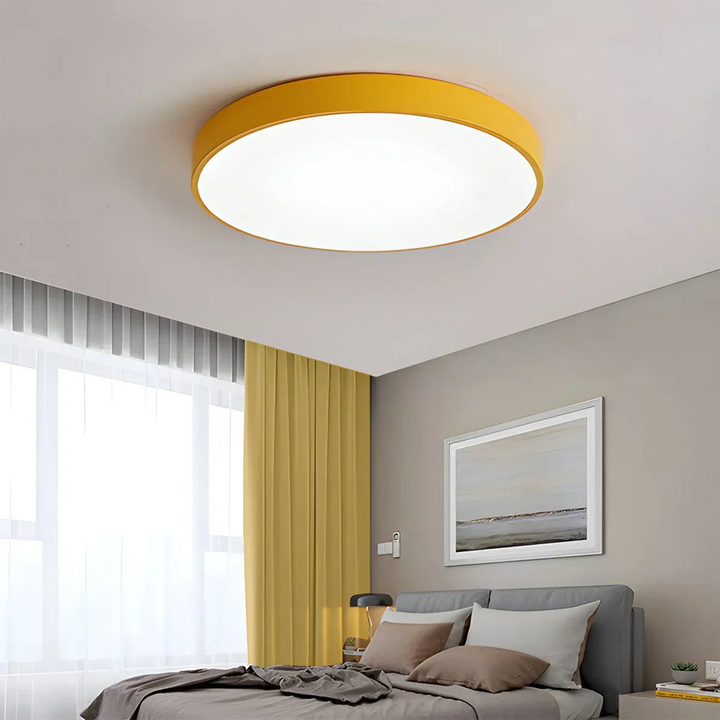 LED Minimalist Circular Macaron Ceiling Light - Orntli