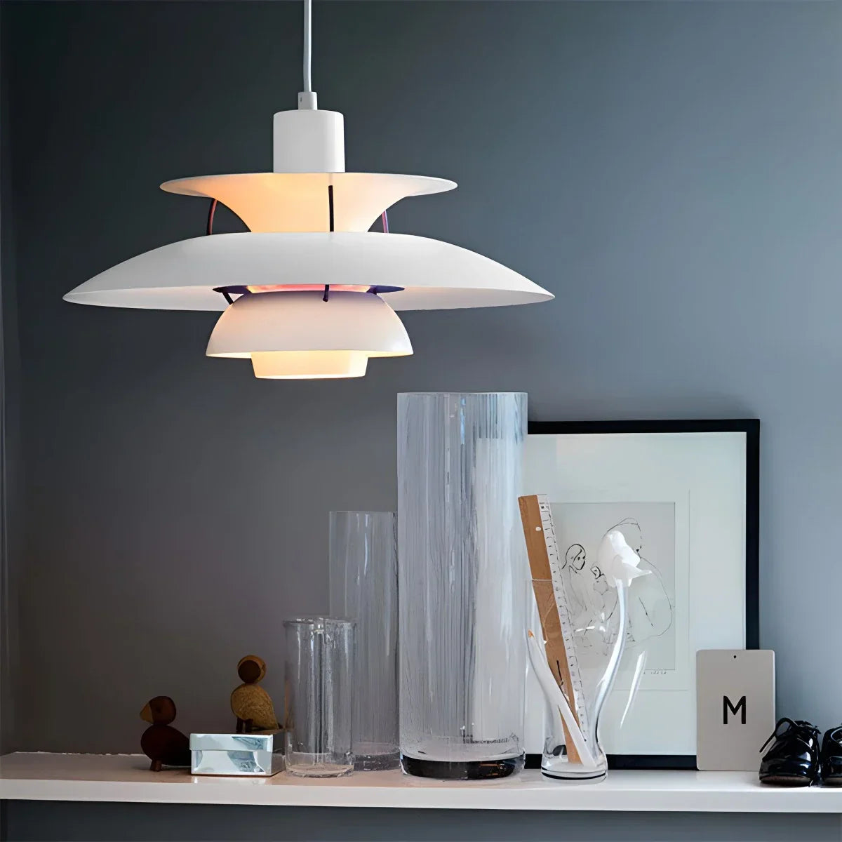 Moderne nordisk stil flerlaget hengende taklampe - Orntli