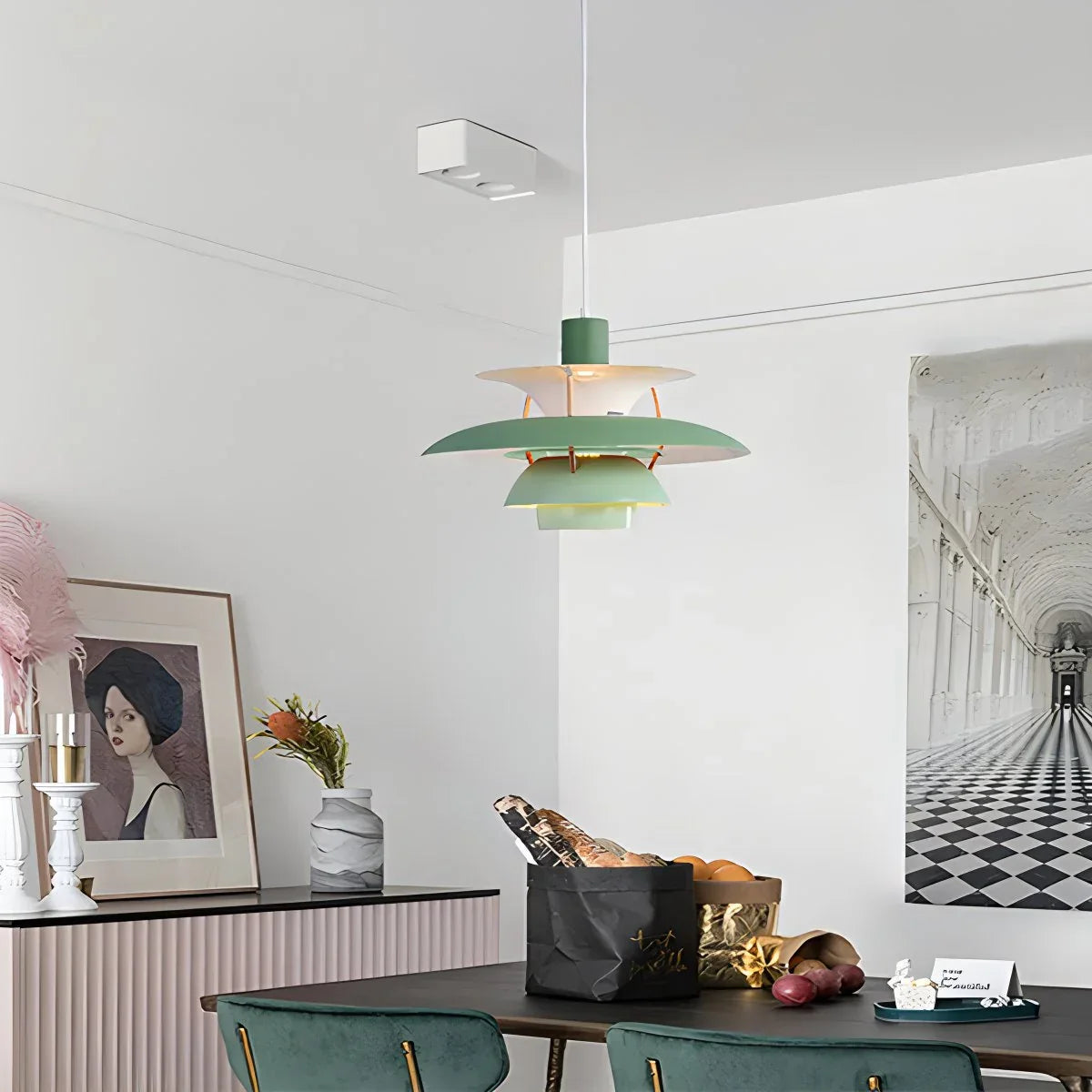 Moderne nordisk stil flerlaget hengende taklampe - Orntli