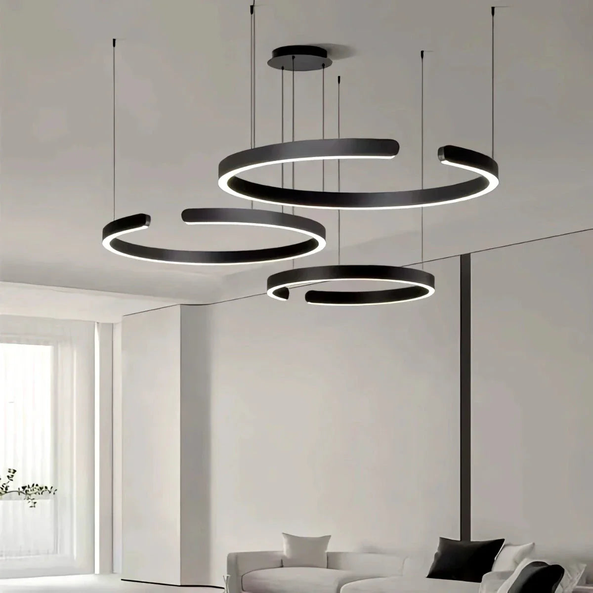 Moderner LED-Ring-Kronleuchter für Wohnzimmer - Orntli