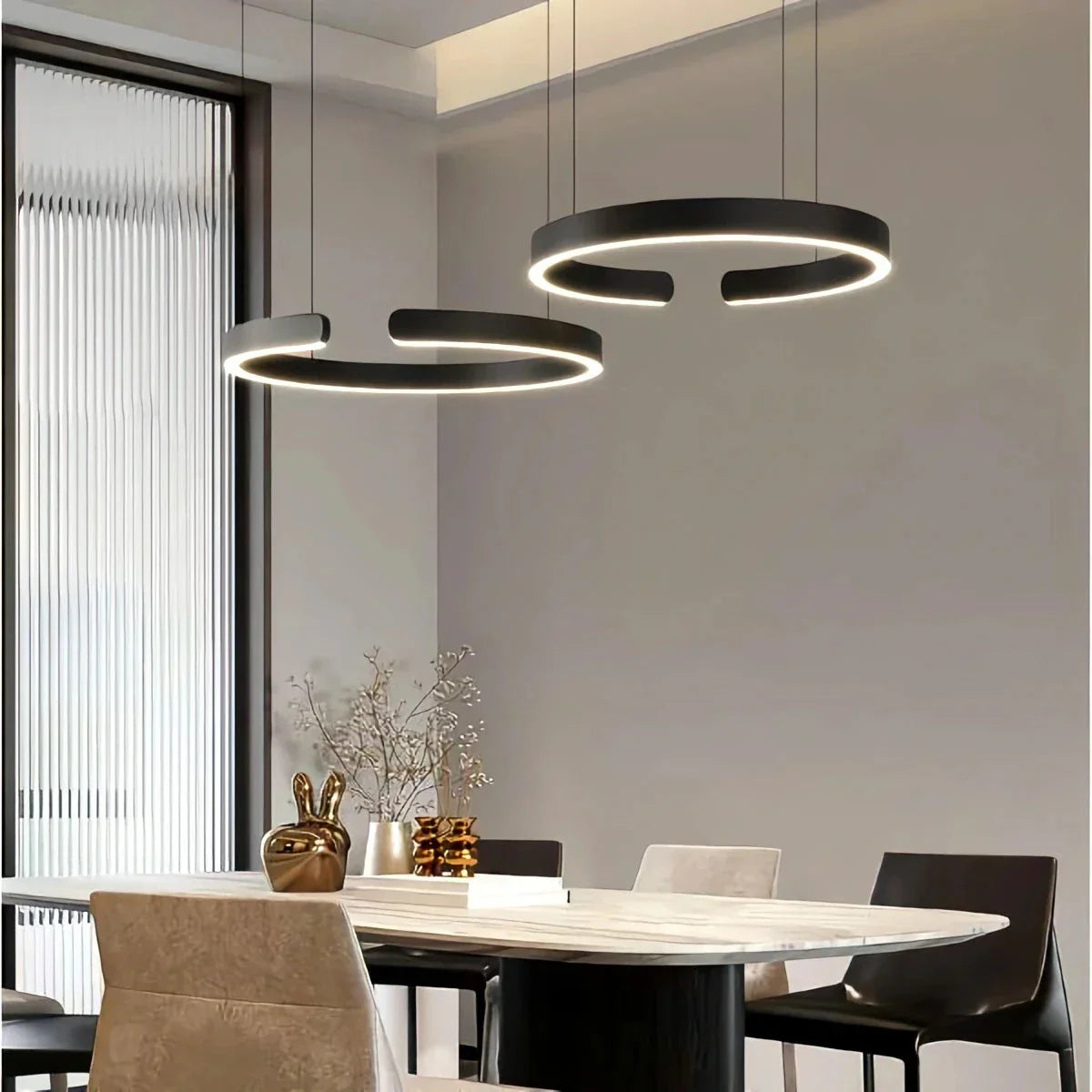 Moderner LED-Ring-Kronleuchter für Wohnzimmer - Orntli