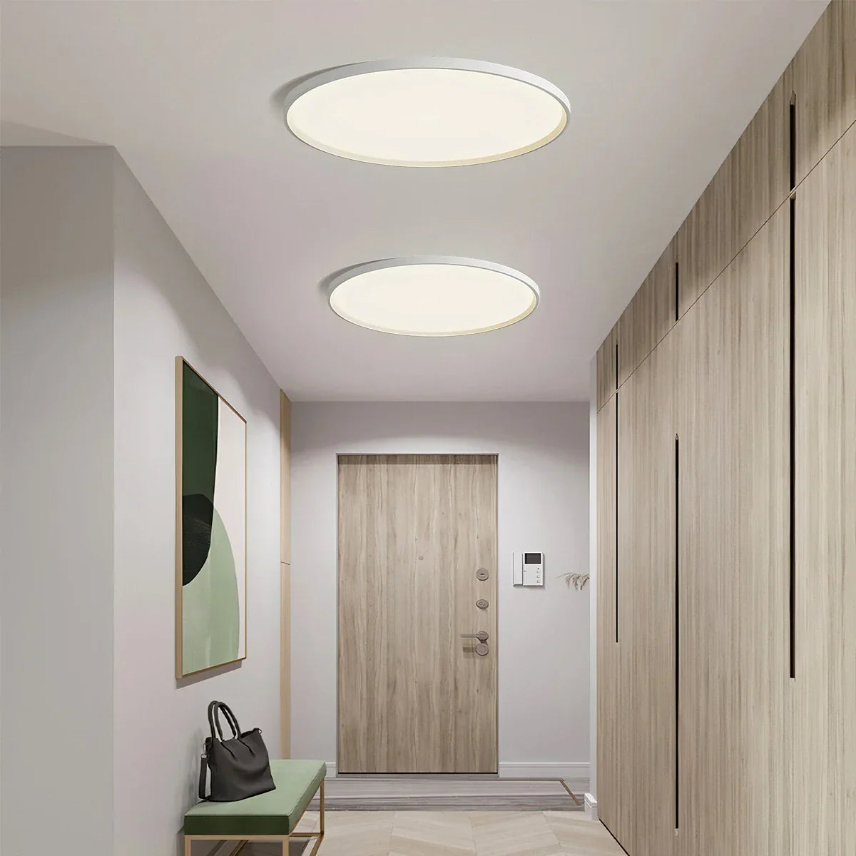 Vlakke ronde plafondlamp voor slaapkamer - Orntli