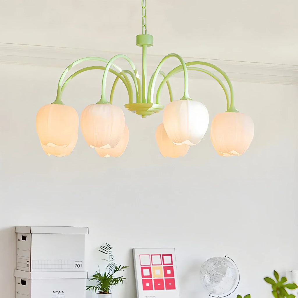 מנורת תלייה תלתן רומנטית צרפתית - Orntli