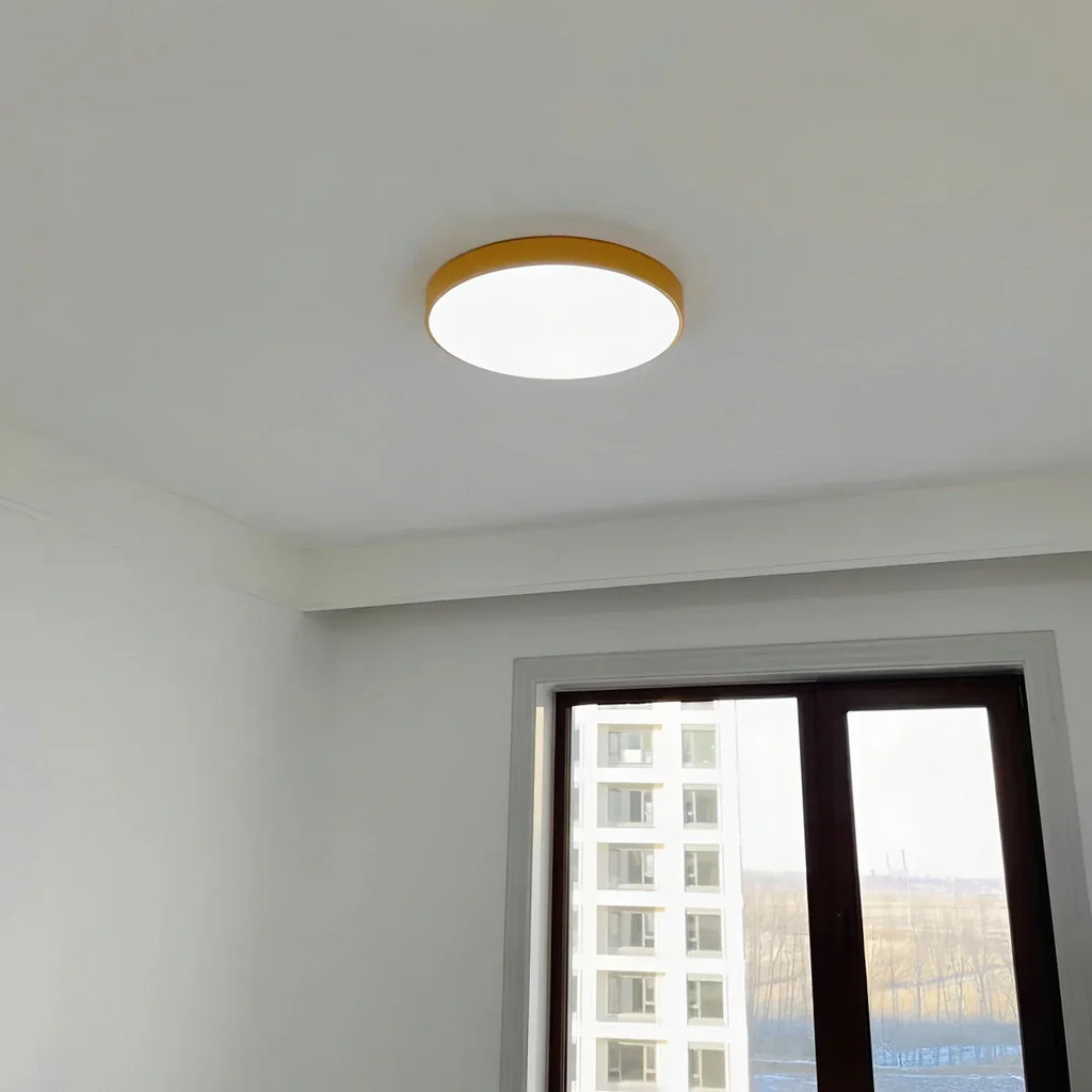 LED Minimalist Circular Macaron Ceiling Light - Orntli