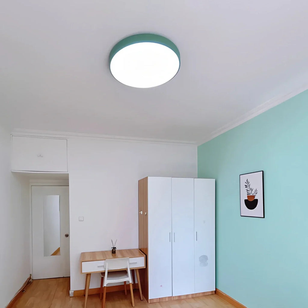 LED Minimalist Circular Macaron Ceiling Light - Orntli