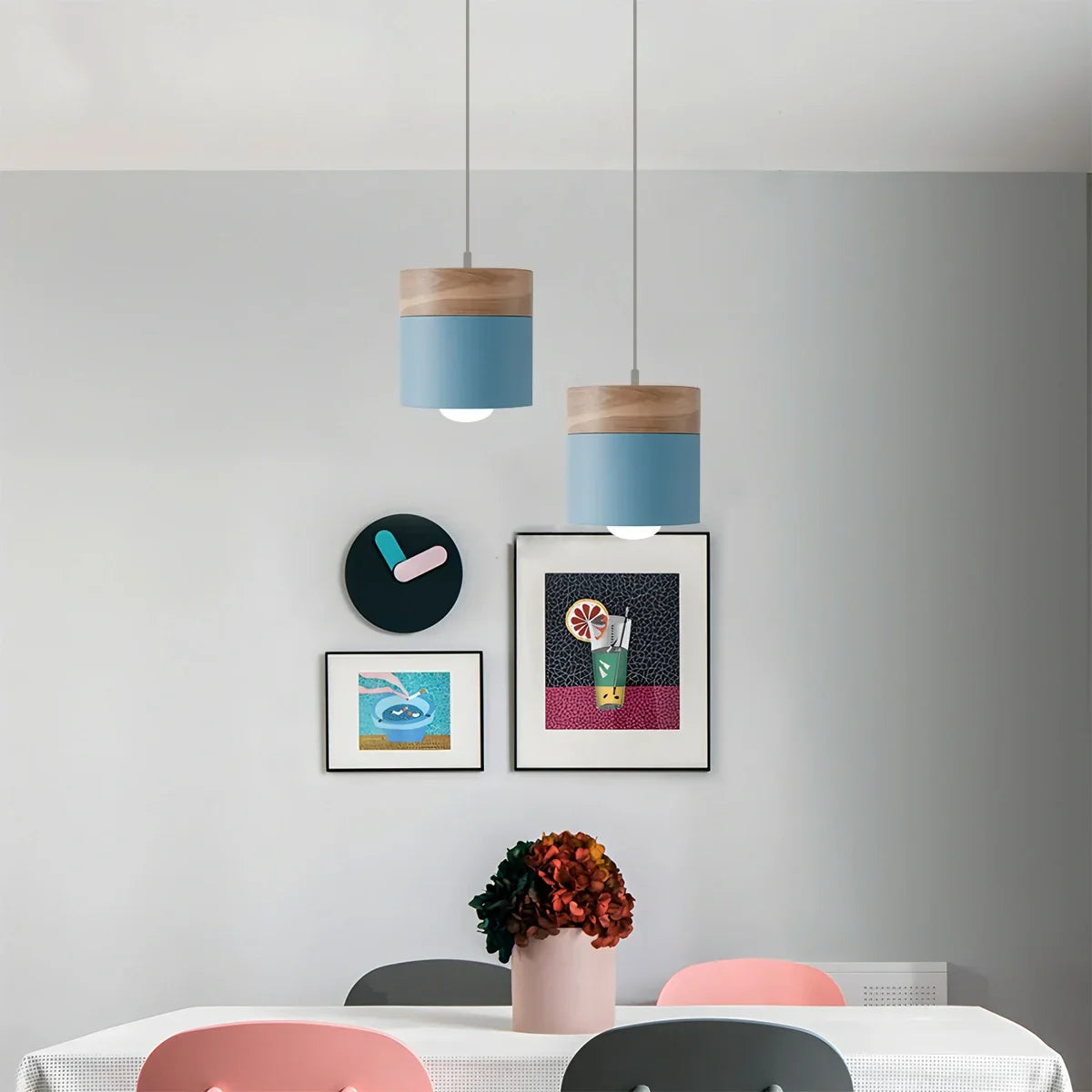 Lampu Gantung Hiasan Kayu Moden Laetus - Orntli