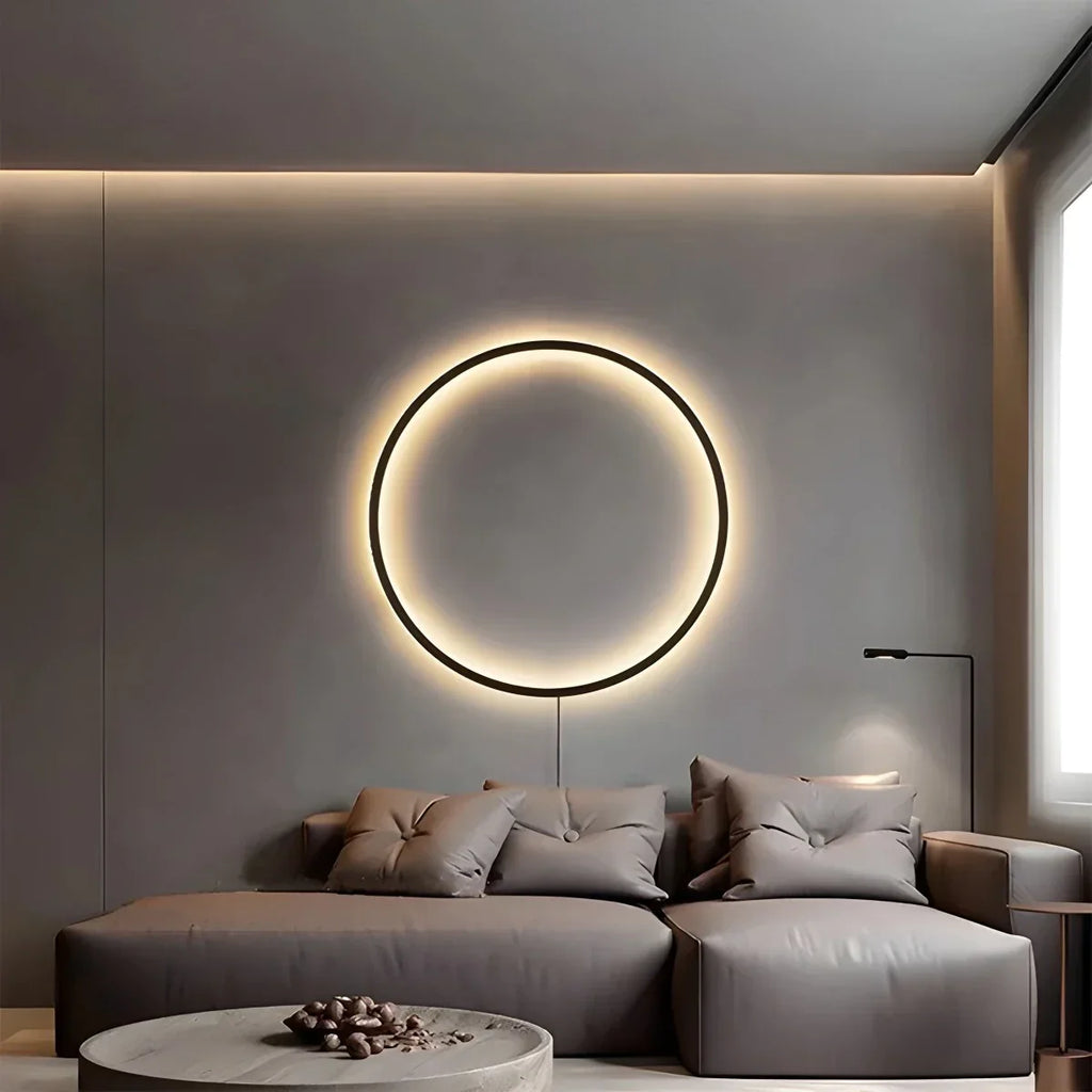 Round Ring LED Wall Lamp for Living Room - Orntli