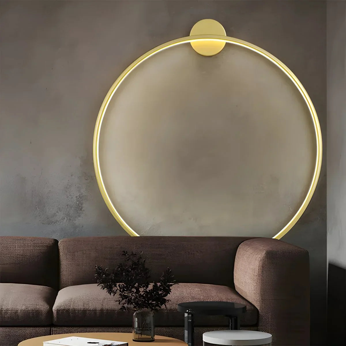 Round Ring LED Wall Lamp for Living Room - Orntli