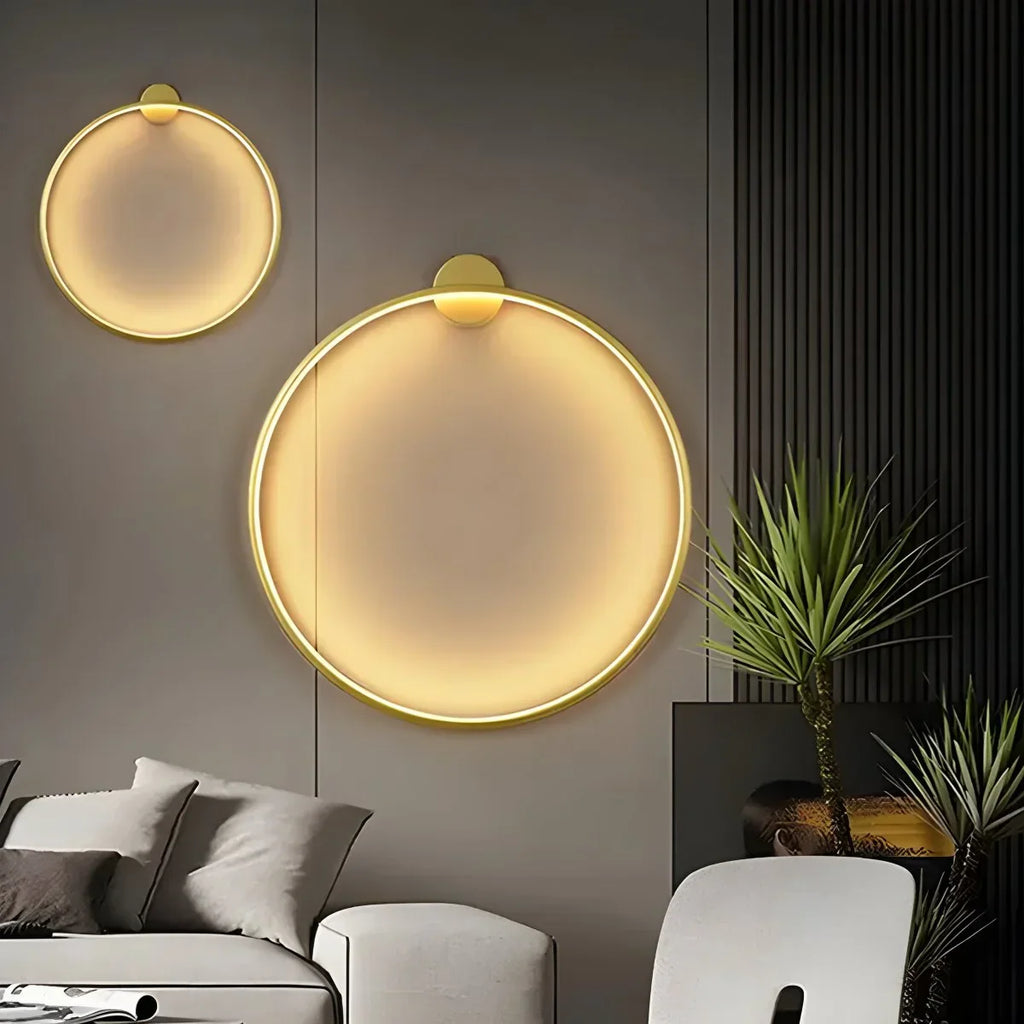 Round Ring LED Wall Lamp for Living Room - Orntli