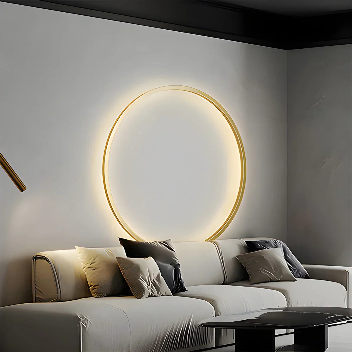 Lampada da parete LED a anello rotondo per soggiorno - Orntli