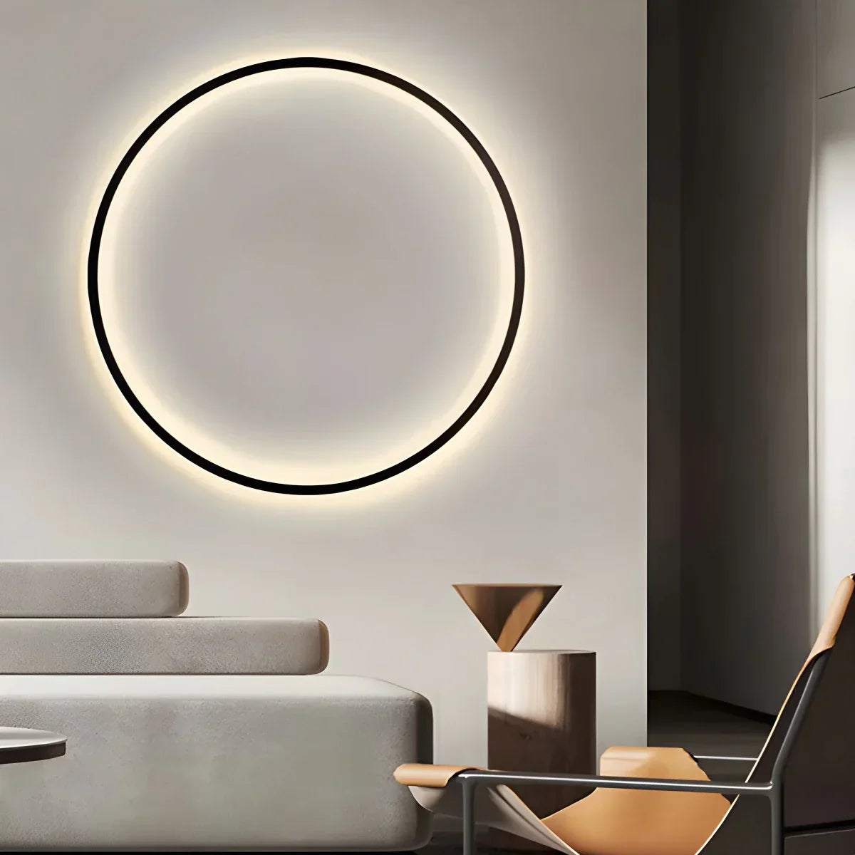 Lampada da parete LED a anello rotondo per soggiorno - Orntli