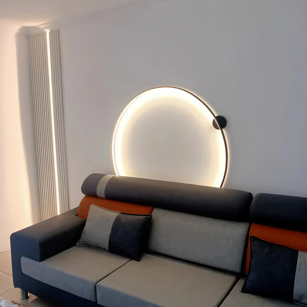Round Ring LED Wall Lamp for Living Room - Orntli