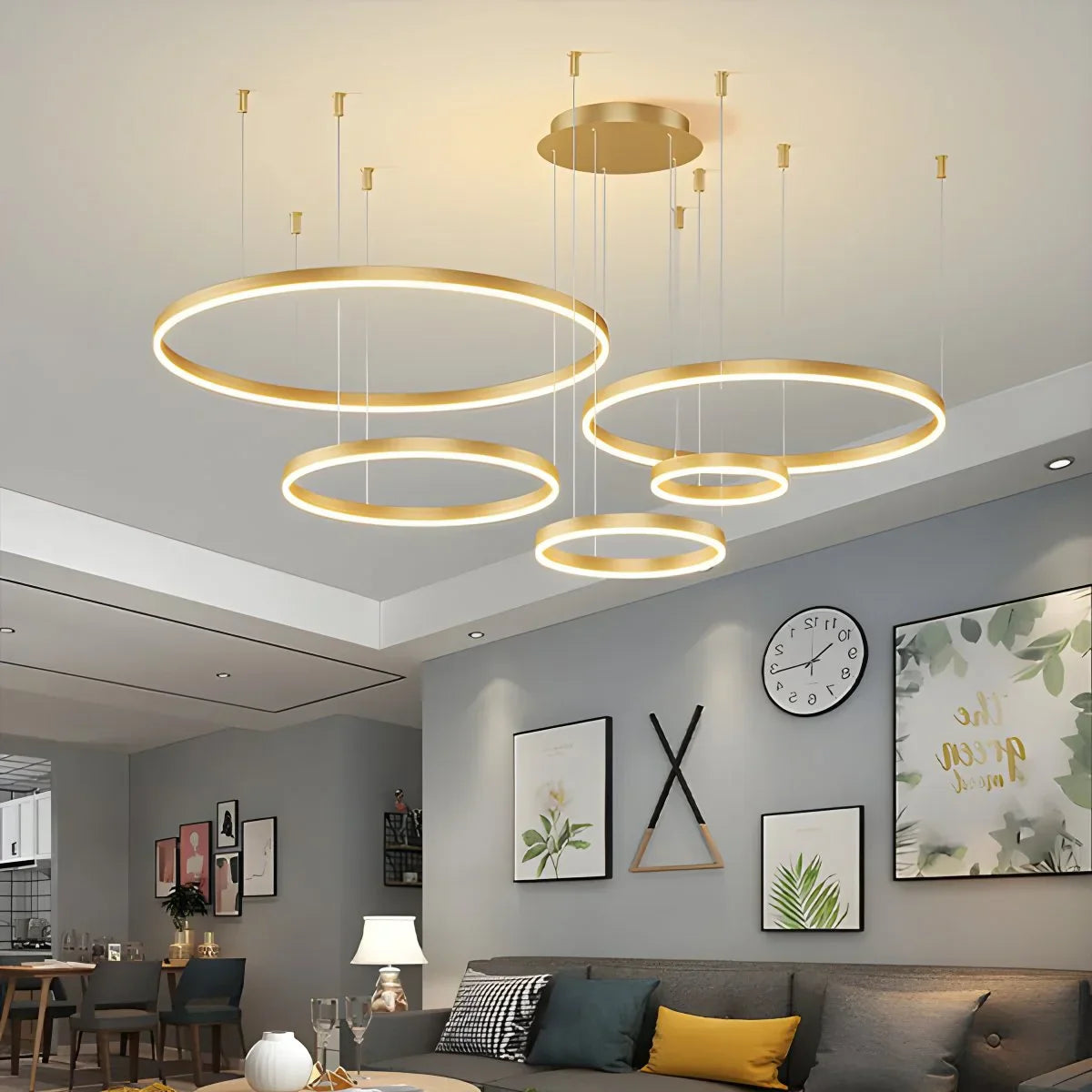 現代風無線リング吊り下げ灯 - Orntli