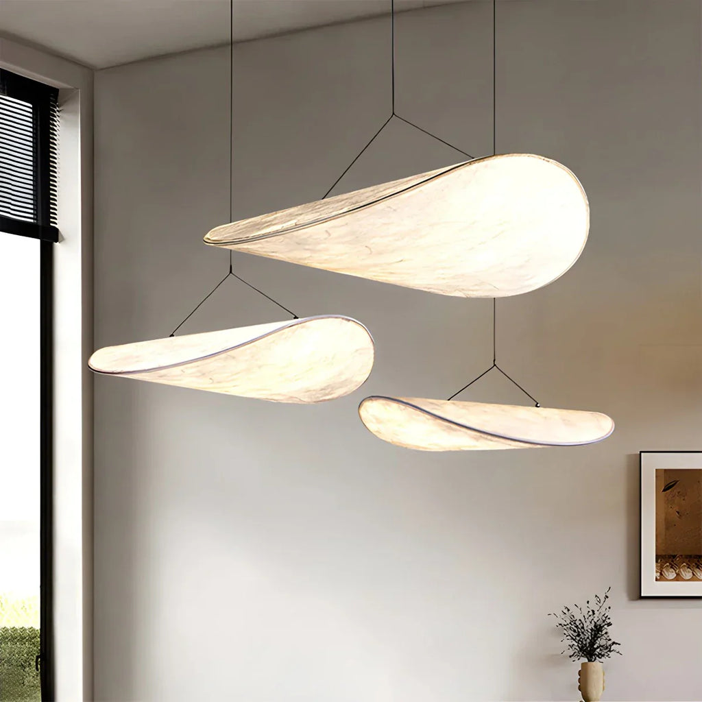 Lampu Gantung Sutera Bentuk Awan Seni Zen untuk Ruang Tamu - Orntli