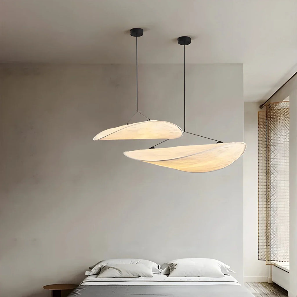 Lampu Gantung Sutera Bentuk Awan Seni Zen untuk Ruang Tamu - Orntli