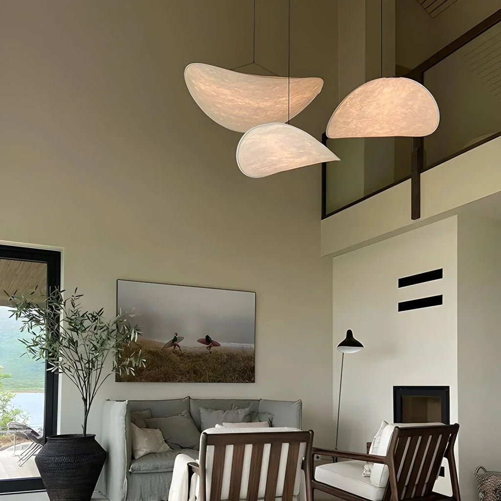 Lampu Gantung Sutera Bentuk Awan Seni Zen untuk Ruang Tamu - Orntli