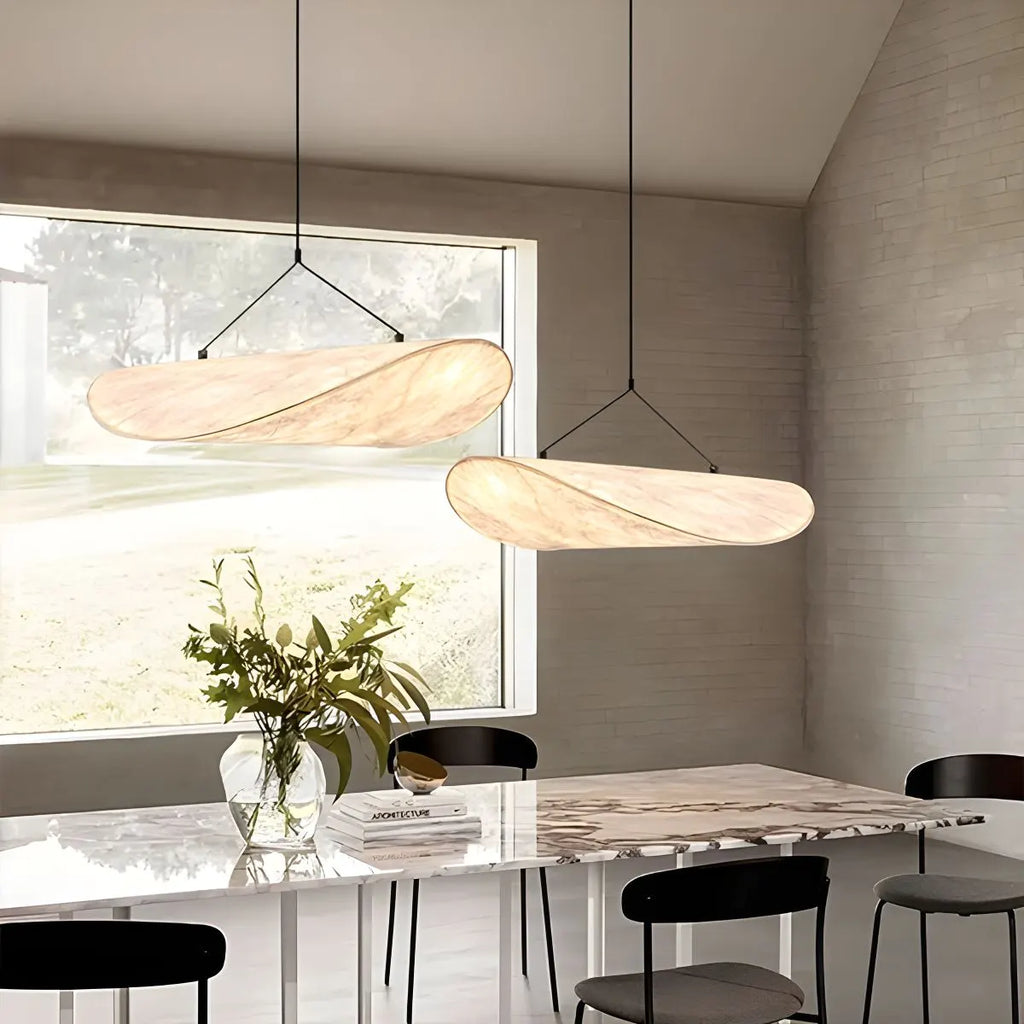 Lampu Gantung Sutera Bentuk Awan Seni Zen untuk Ruang Tamu - Orntli