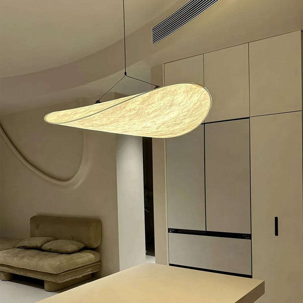 Lampu Gantung Sutera Bentuk Awan Seni Zen untuk Ruang Tamu - Orntli