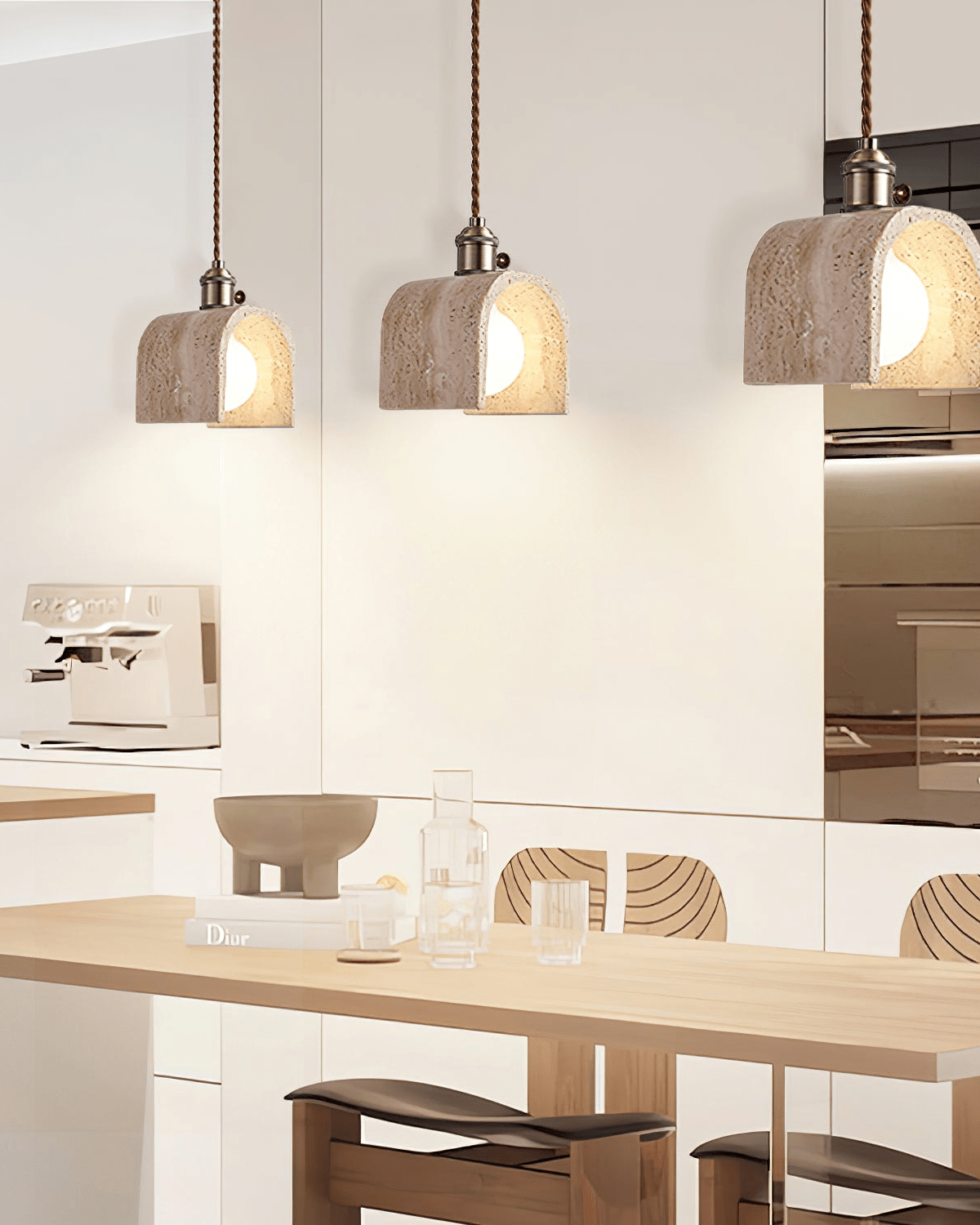 Cariselle travertin függeszték nappaliba