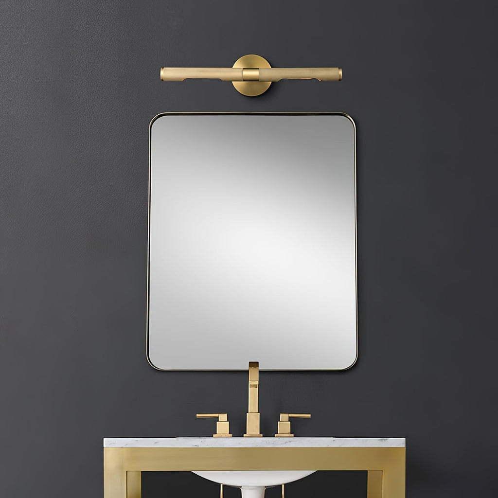 Lampada da parete LED moderna Solvain in ottone - Finitura brunita nera da 46cm