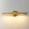 Lampada da parete LED moderna Solvain in ottone - Finitura brunita nera da 46cm