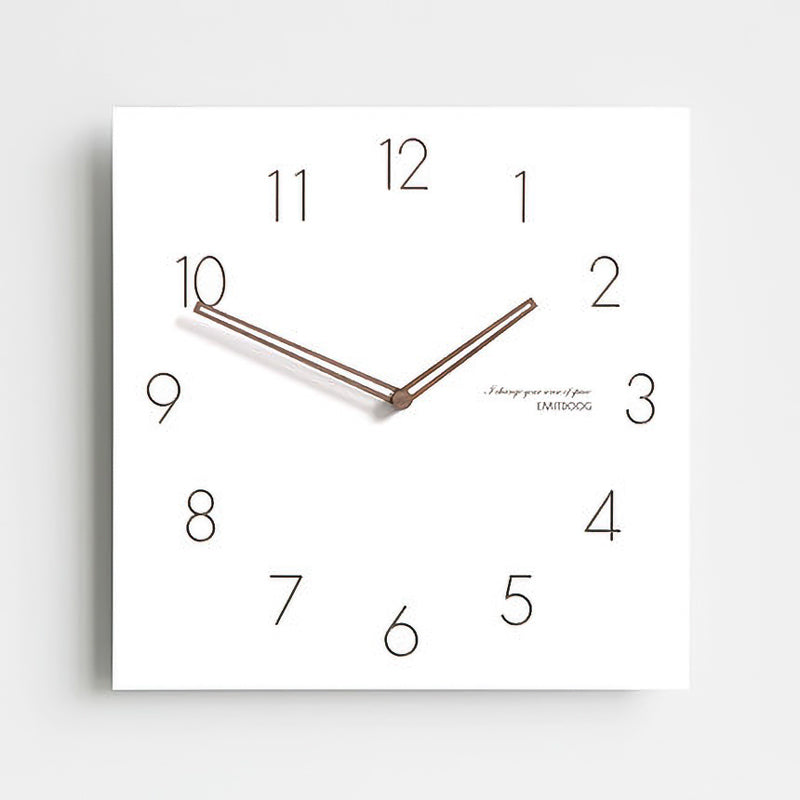 Reloj de Pared Cuadrángulo Blanco Serie