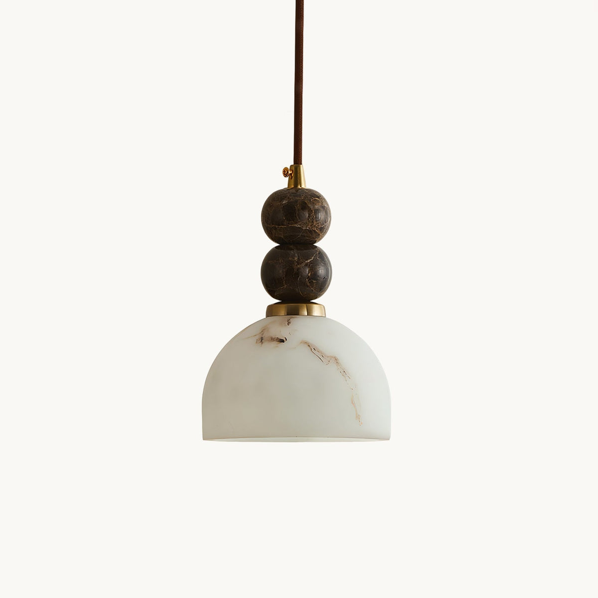 Lampada a sospensione da soffitto Arica – Cupola a sfera in marmo