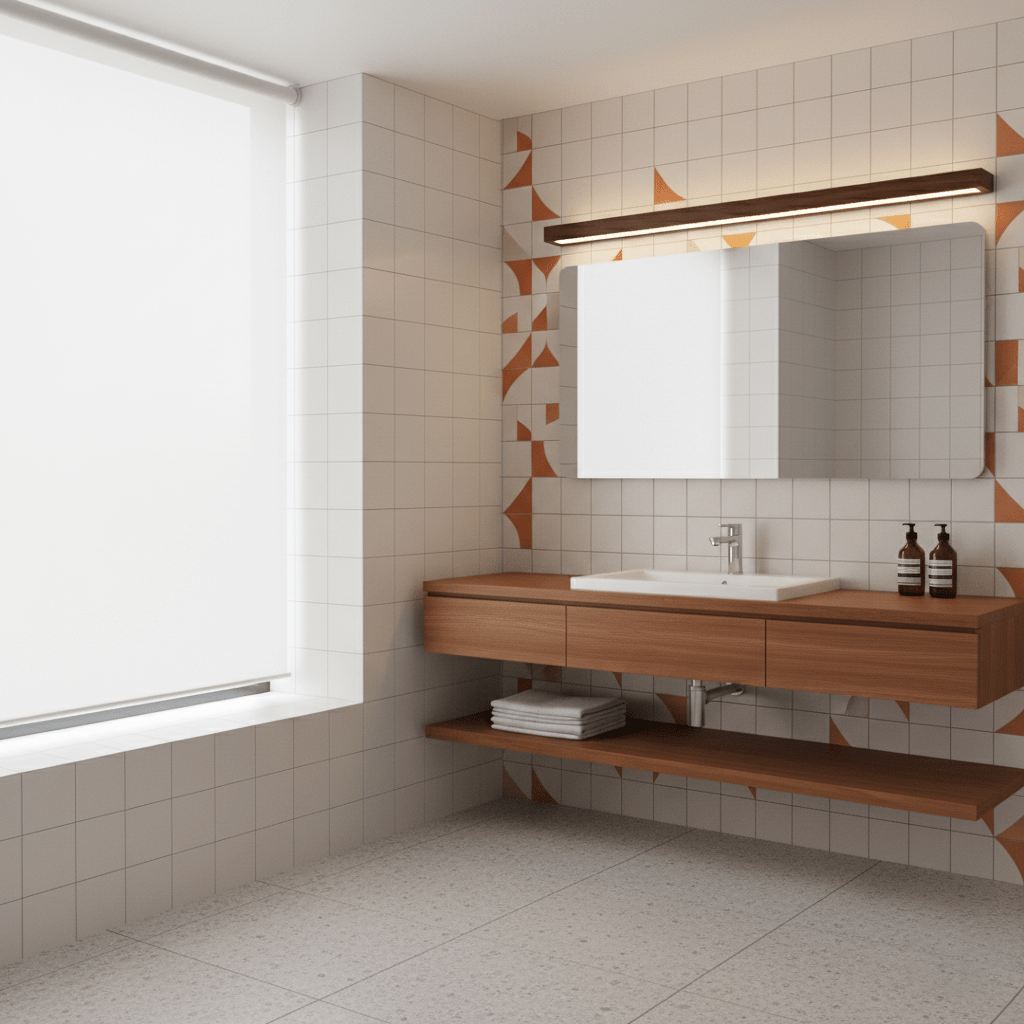 Arlo Linear Wood Wall Light — Slim Dual-Mount Design