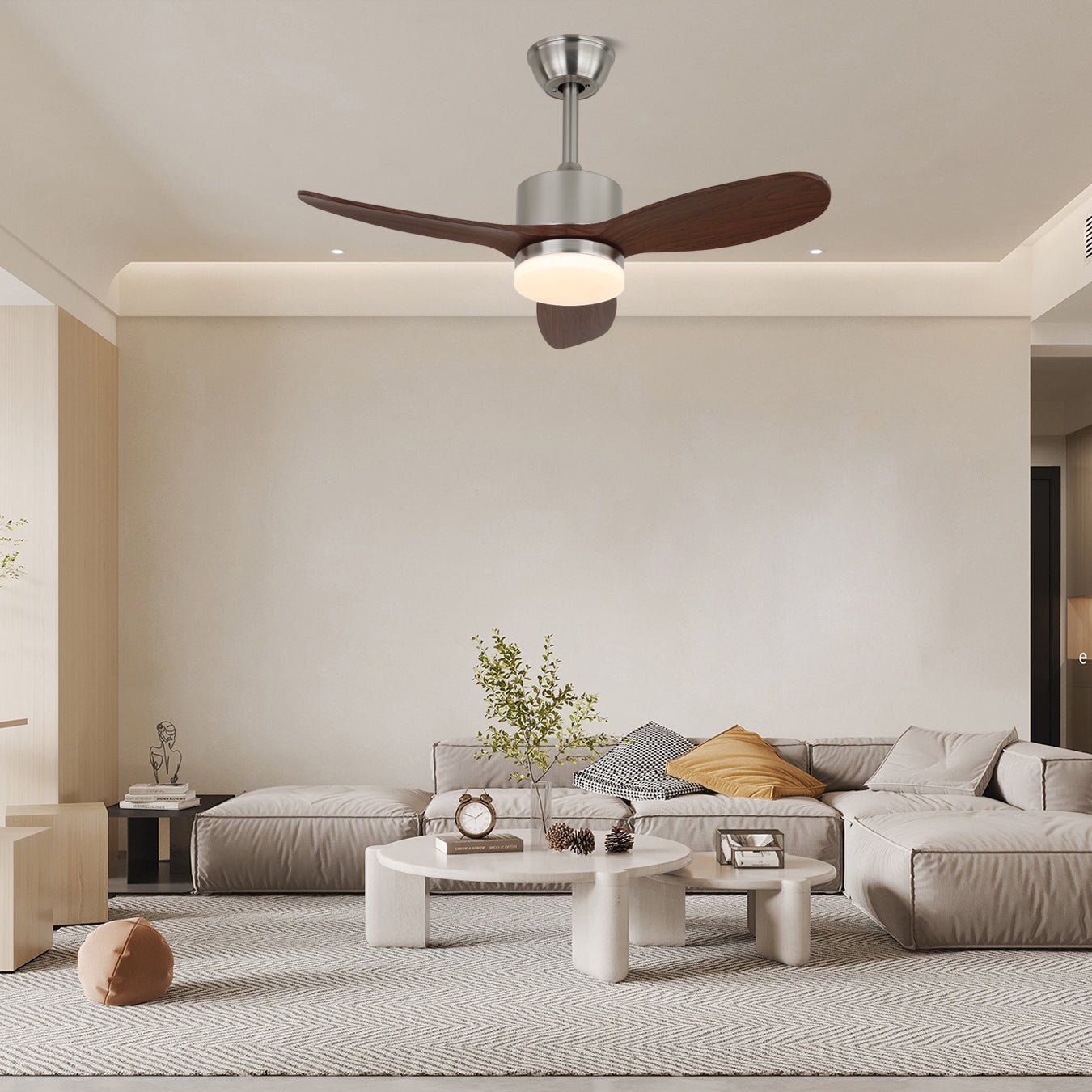 Stropní světlo s ventilátorem Arlo LED