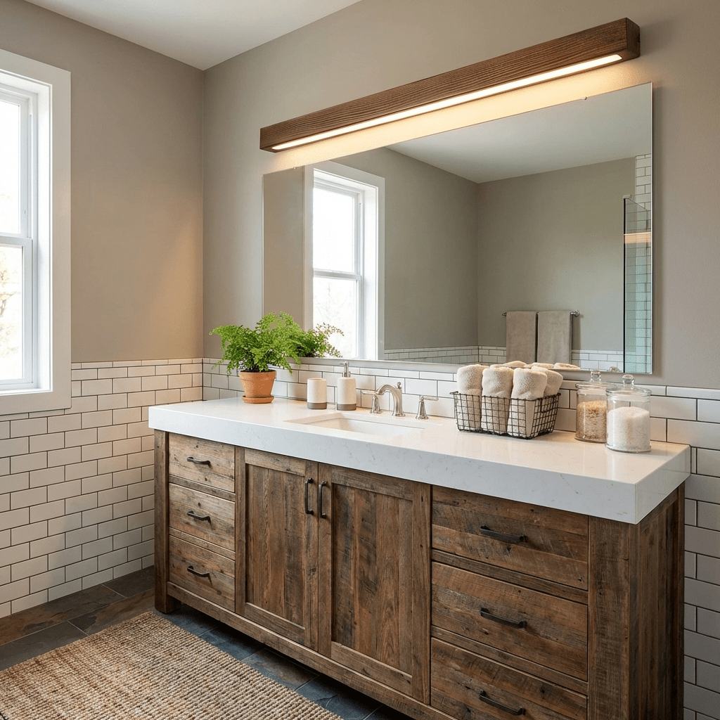 Arlo Linear Wood Wall Light — Slim Dual-Mount Design