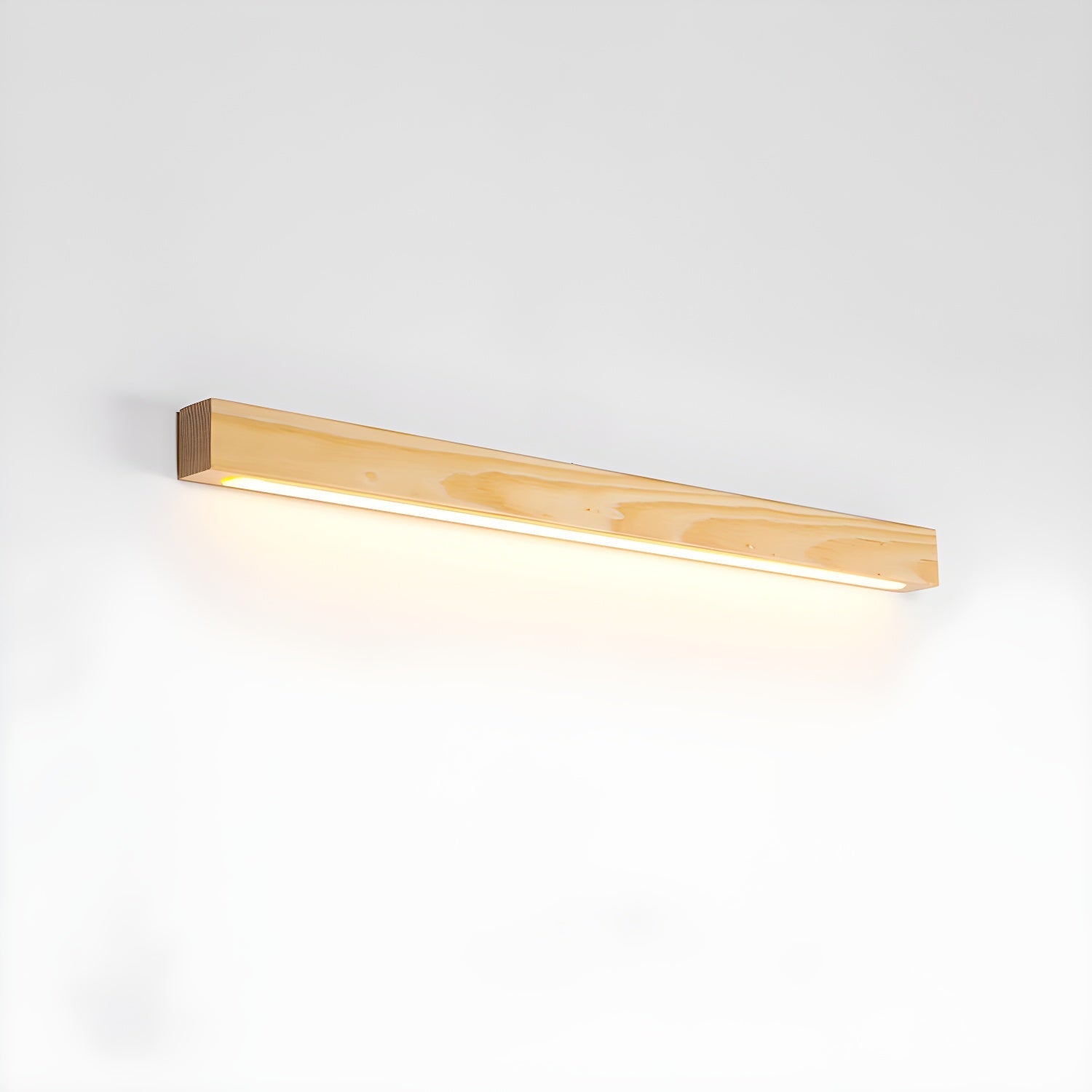 Arlo Linear Wood Wall Light — Slim Dual-Mount Design