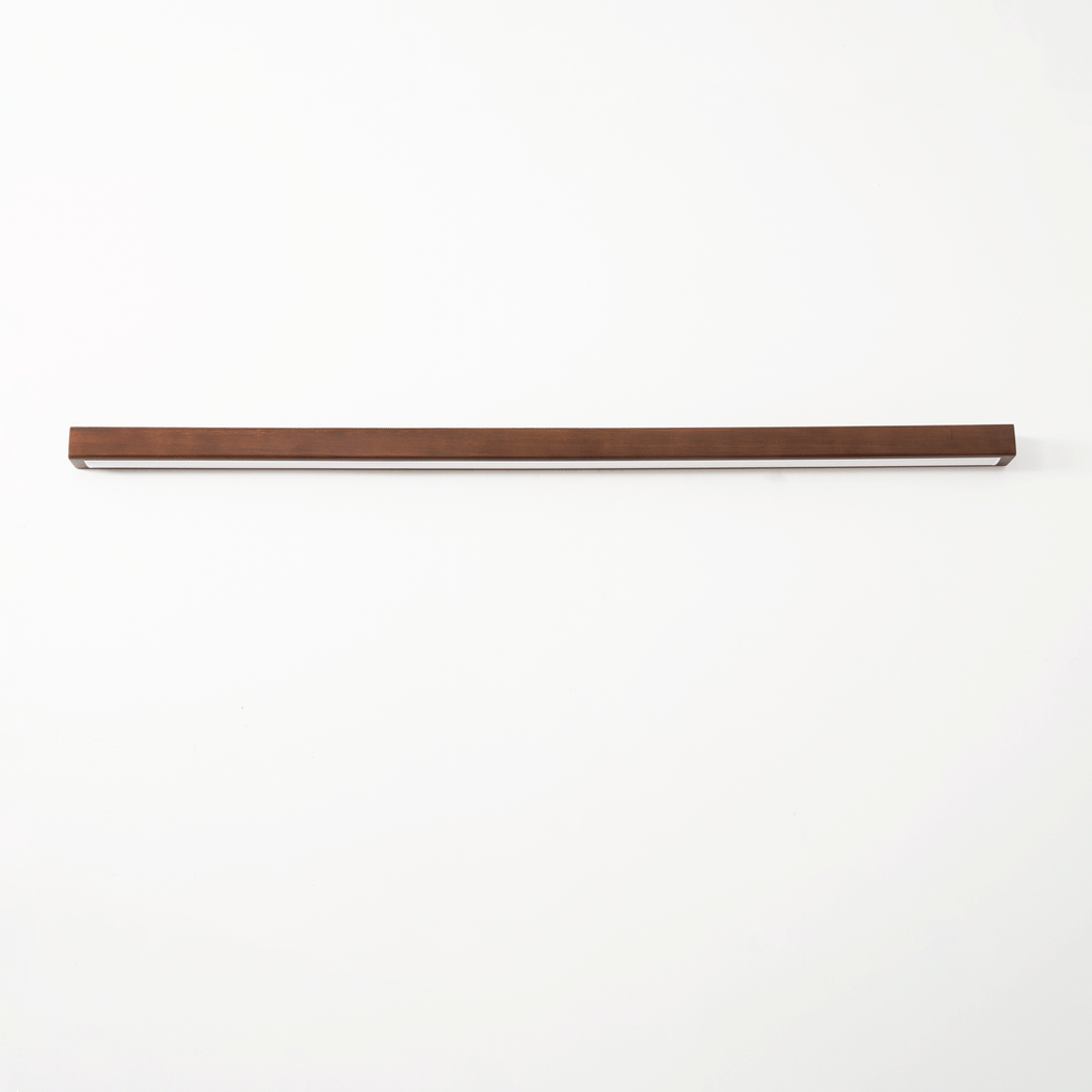 Arlo Linear Wood Wall Light — Slim Dual-Mount Design