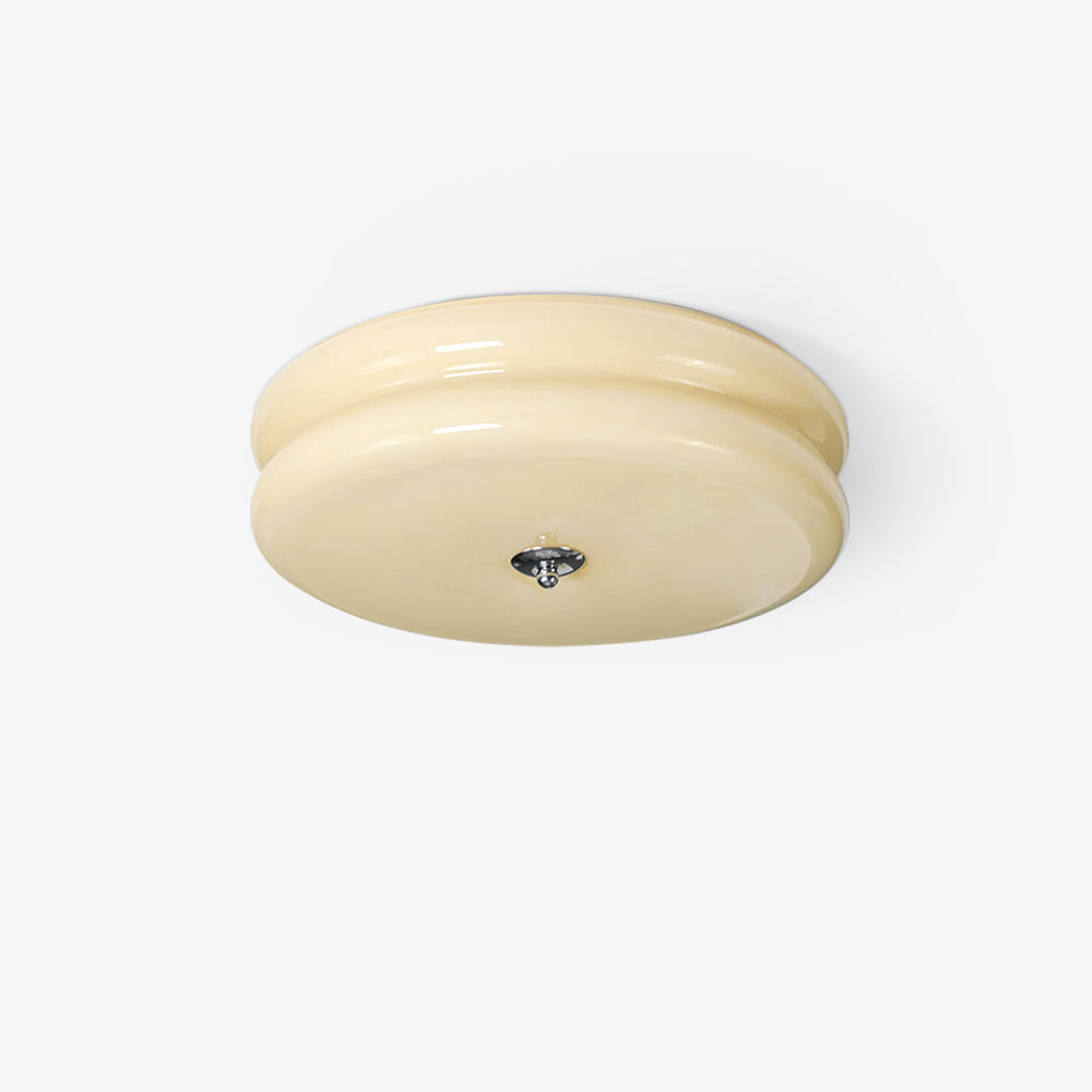 VKL-1021 Vintage Art Deco stropní svítidlo — průměr 15.7 palce, béžové provedení
